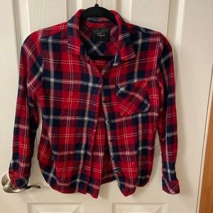 Rails cropped flannel shirt